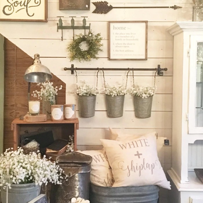 Living room farmhouse wall decor