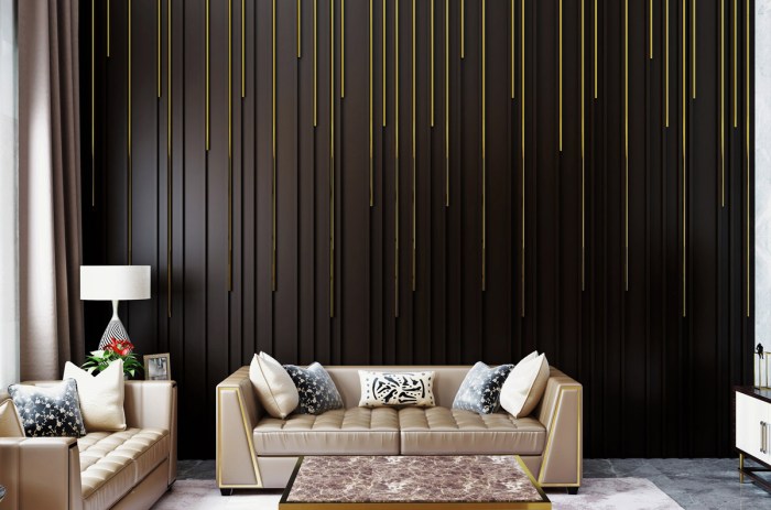 Contemporary wall decor panels