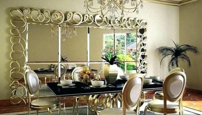 Dining Room Mirror Wall Decor Reflecting Style