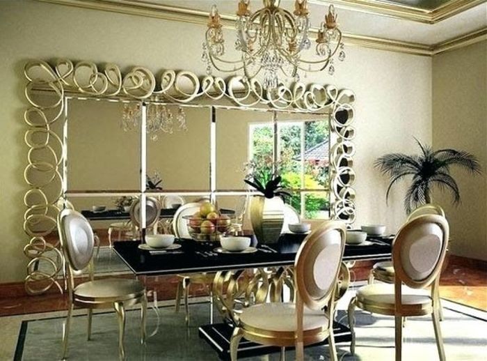 Dining room mirror wall decor