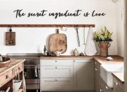 Kitchen wooden wall decor