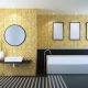 Bathroom wall decor gold