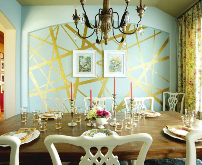 Gold wall decor ideas