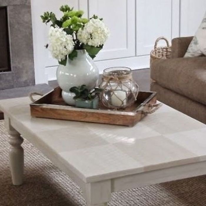 Living room center table decor