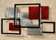 Embossed metal wall decor