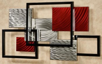 Embossed metal wall decor