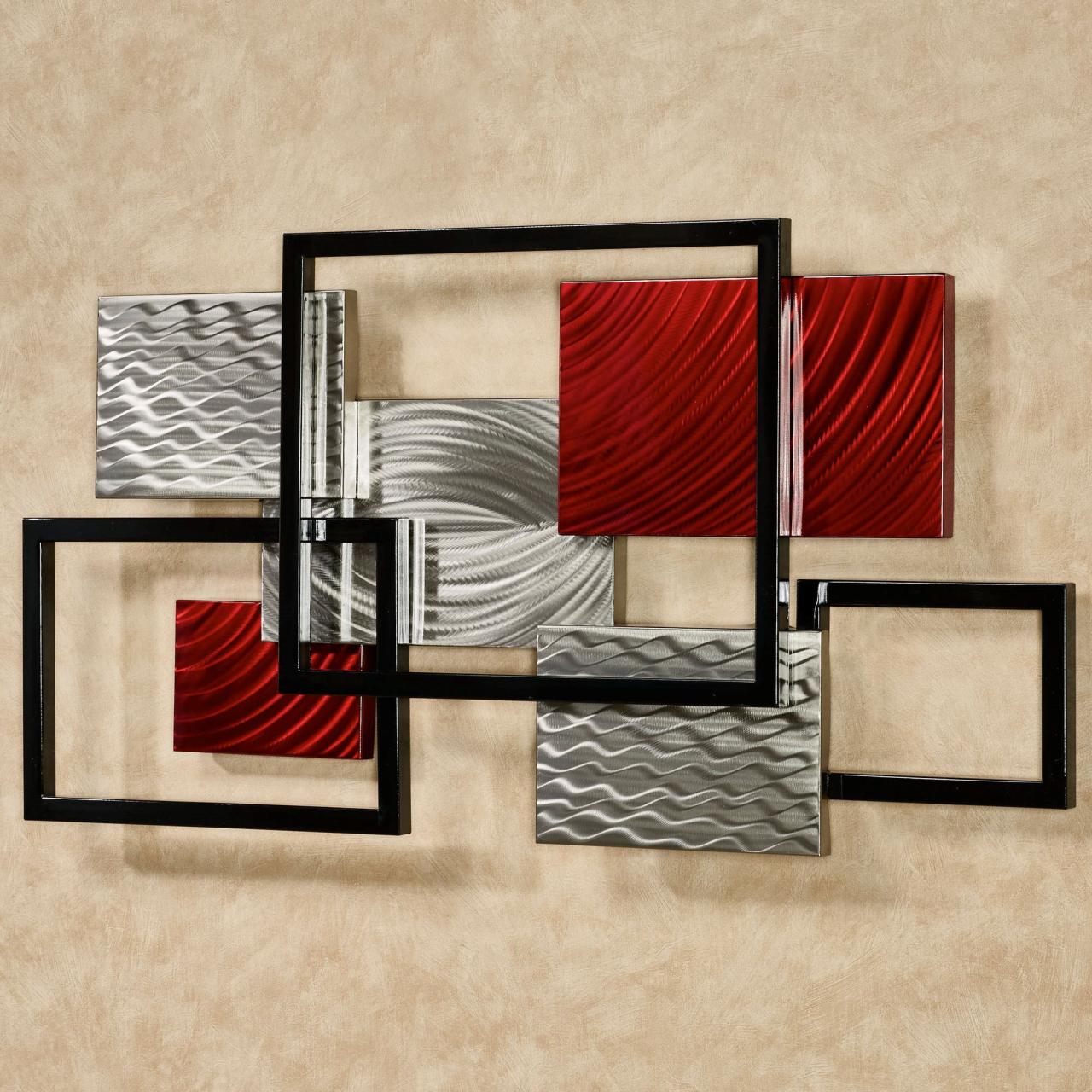 Embossed metal wall decor