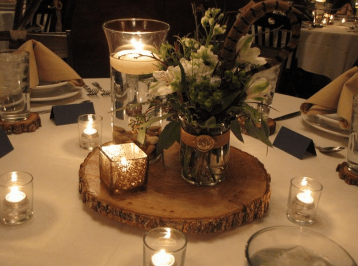 Rehearsal dinner table decor