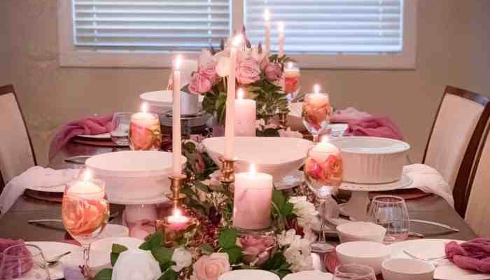 Valentines Table Top Decor Romantic Table Settings