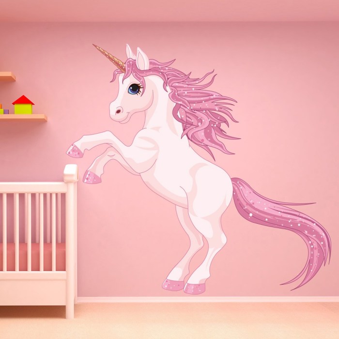 Unicorn wall decor stickers