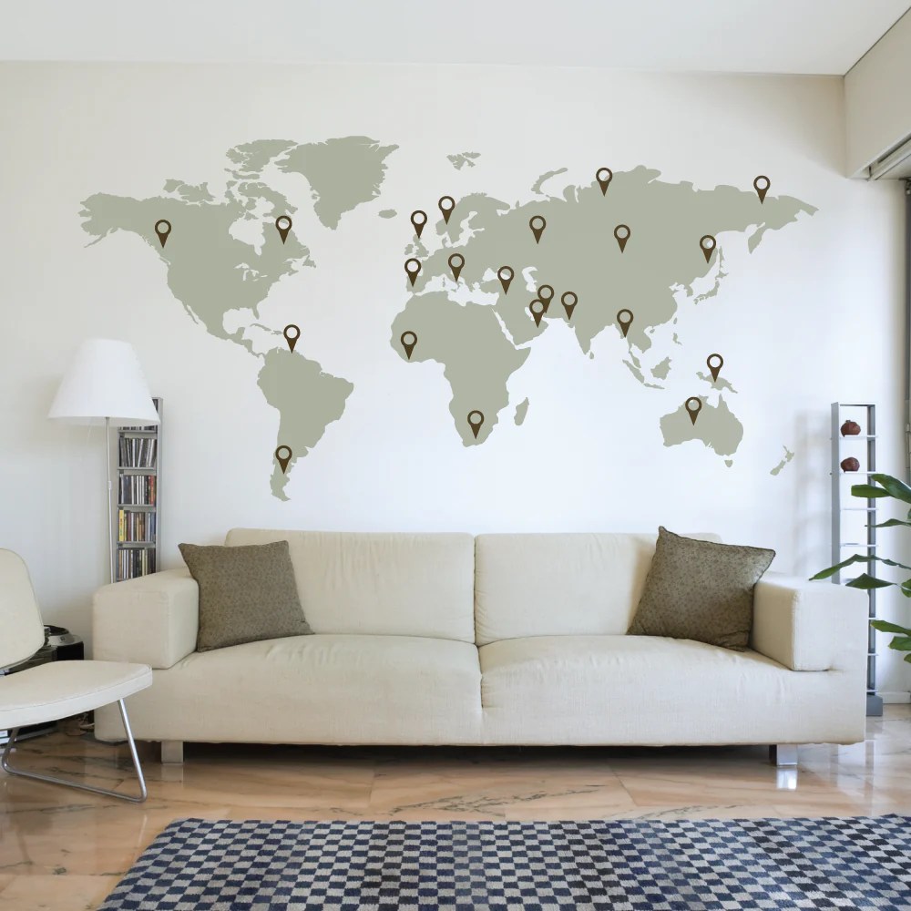 Maps as wall decor