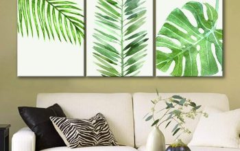 Green wall art decor