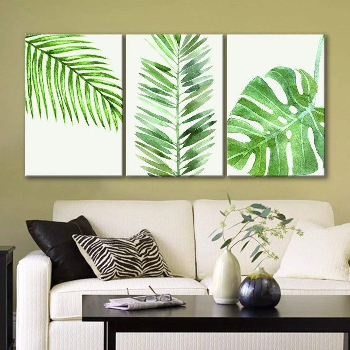 Green wall art decor