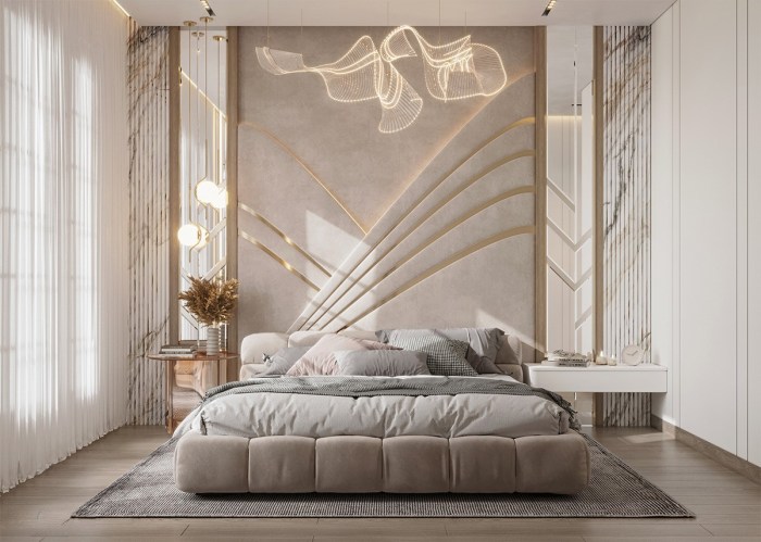 Headboard as wall decor