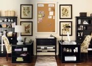 Home office background wall decor