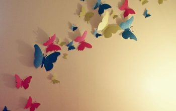 Butterfly art wall decor