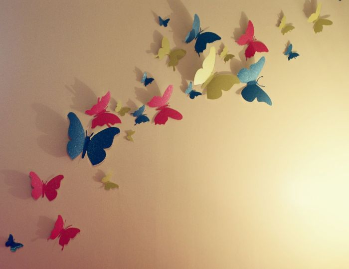 Butterfly art wall decor