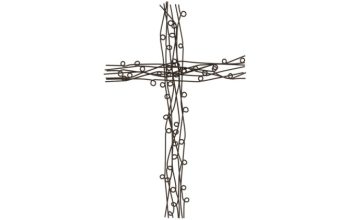 Metal cross wall decor