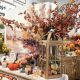 Console table fall decor