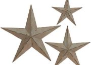 Metal stars for wall decor