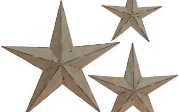 Metal stars for wall decor