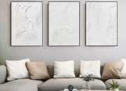 Large white wall decor