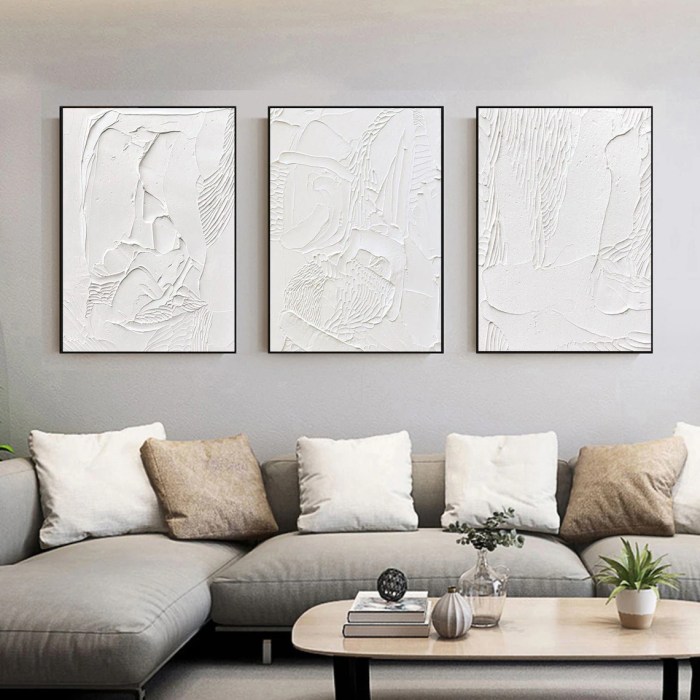 Large white wall decor