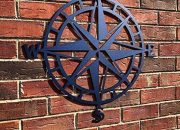 Extra large compass wall decor