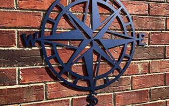 Extra large compass wall decor