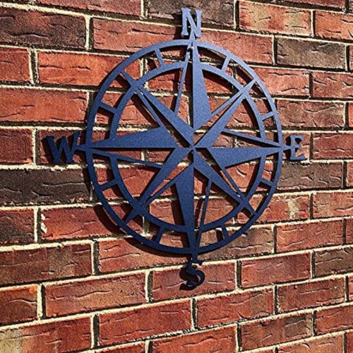 Extra large compass wall decor