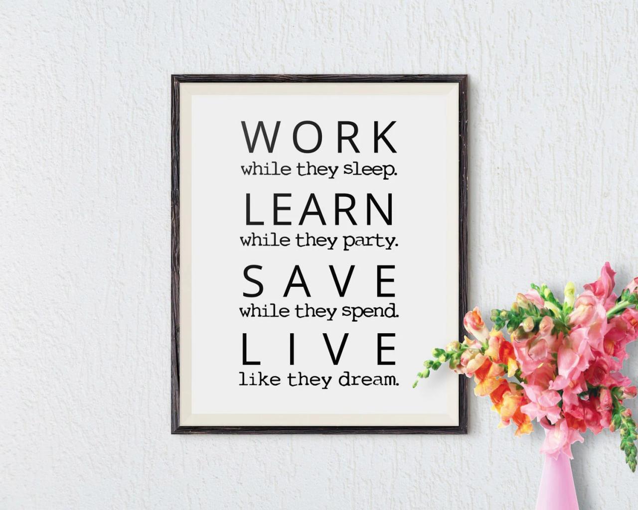 Office wall decor quotes