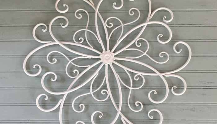 White Metal Wall Decor A Design Statement