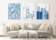 Blue wall art decor