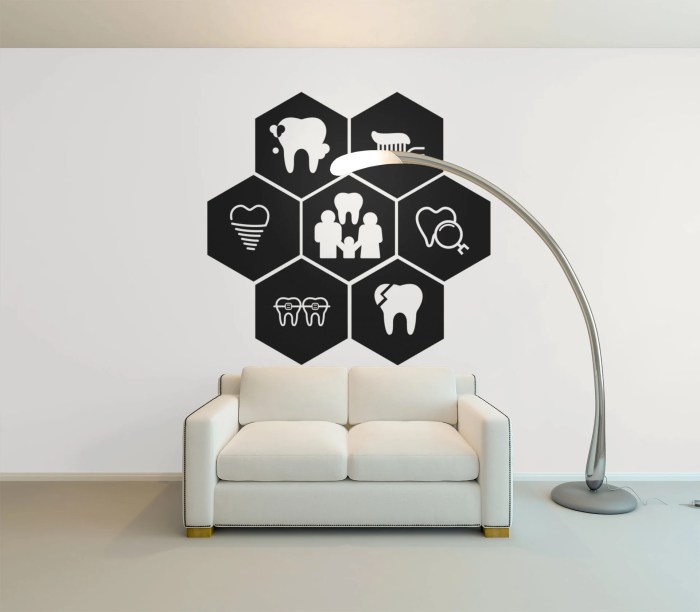 Dental office wall decor