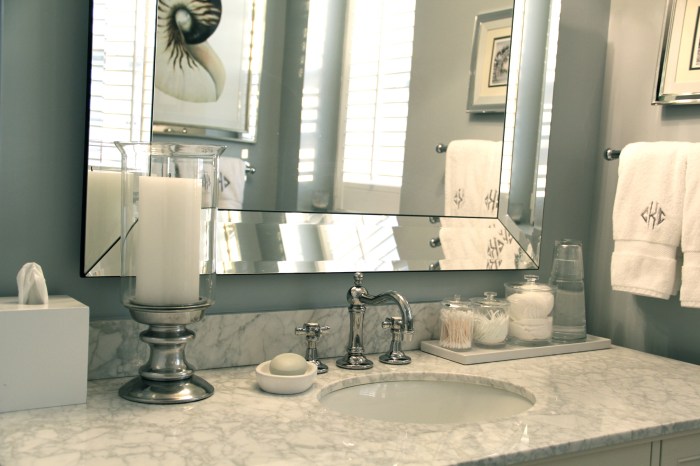 Bathroom counter decor ideas