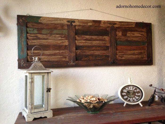 Metal wall decor rustic