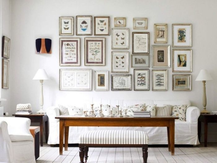 Large white wall decor