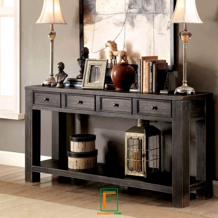 Living room sofa table decor ideas