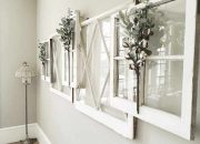 Window frame wall decor