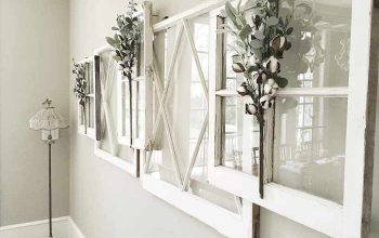 Window frame wall decor