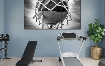 Exercise room wall decor