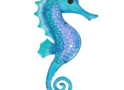 Metal seahorse wall decor