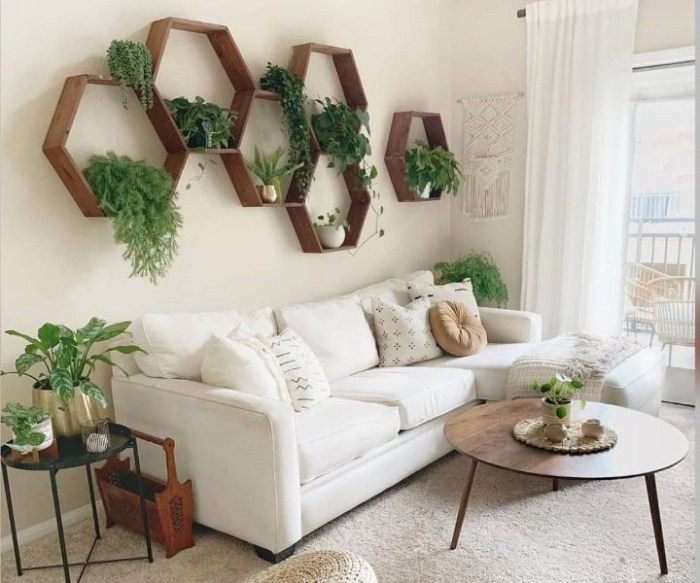 Indoor plant wall decor