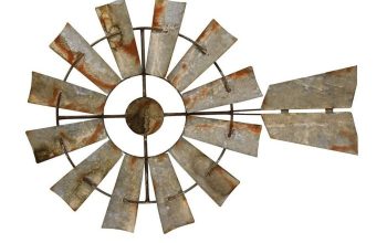 Windmill metal wall decor