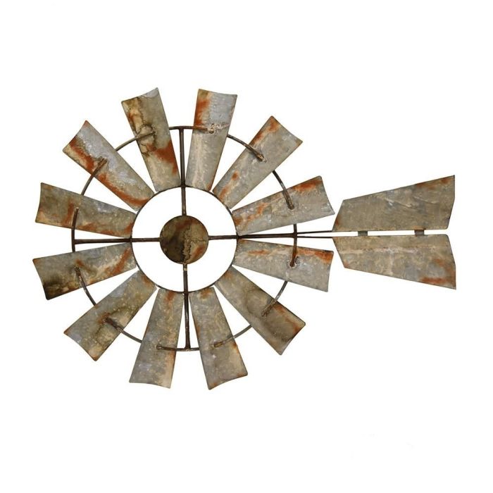 Windmill metal wall decor