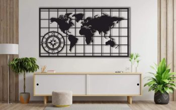 Maps as wall decor