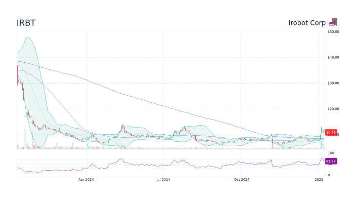 Irobot share price month chart